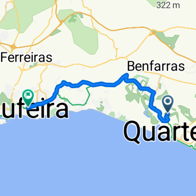 Largo da Igreja, Quarteira to Rua do Município, Albufeira