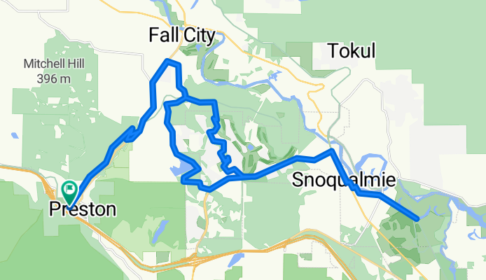 Preston to Snoqualmie over Snoqualmie Ridge; return