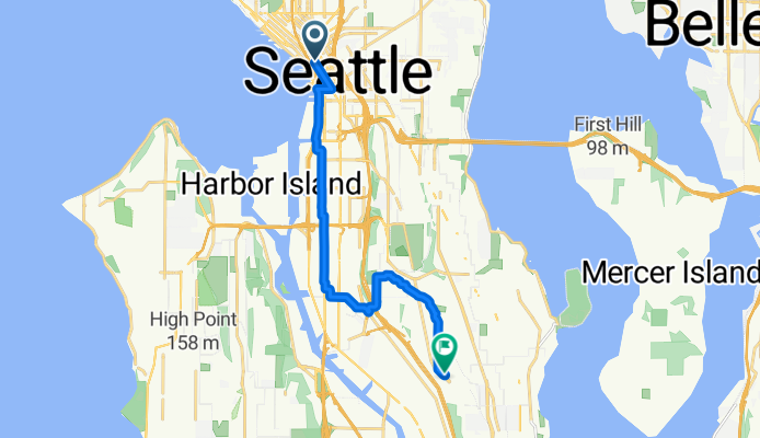 CBD, Seattle to Beacon Ave S, Seattle