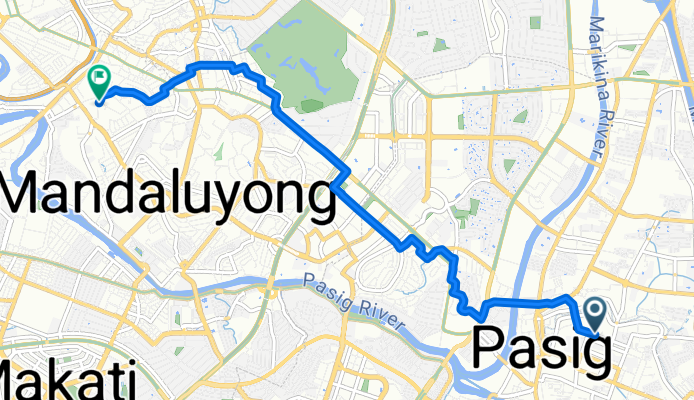 Route from Bagong Taon