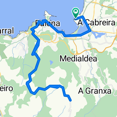 Lugar Monte Lourido, Nigrán a Lugar Monte Lourido, Nigrán