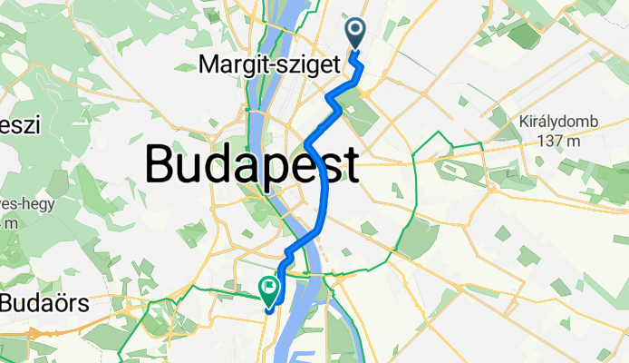 Jász utca, Budapest to Alíz utca, Budapest