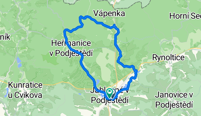 Route to Jablonné v Podještědí