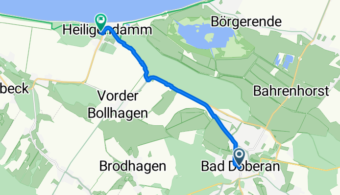 Bad Doberan, Bad Doberan nach Kinderstrand, Bad Doberan