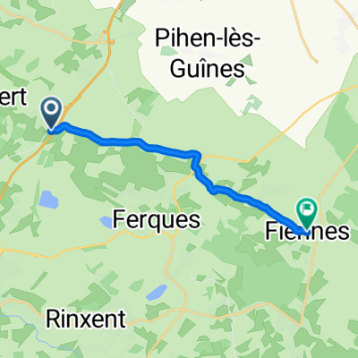 Rue Principale, Leubringhen to Rue du Tilleul, Fiennes