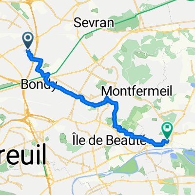 De Avenue Pierre Montaufier à Rue de la Belle Île