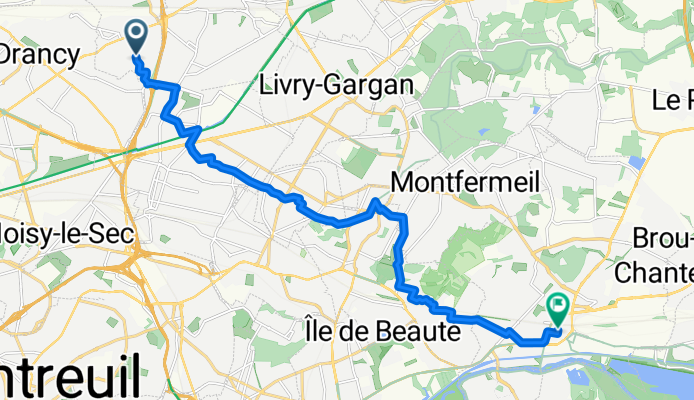 De Avenue Pierre Montaufier à Rue de la Belle Île