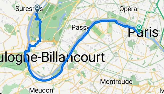 Route in Paris