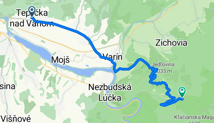 Za jarkom, Teplička nad Váhom až Nezbudská Lúčka, Nezbudská Lúčka