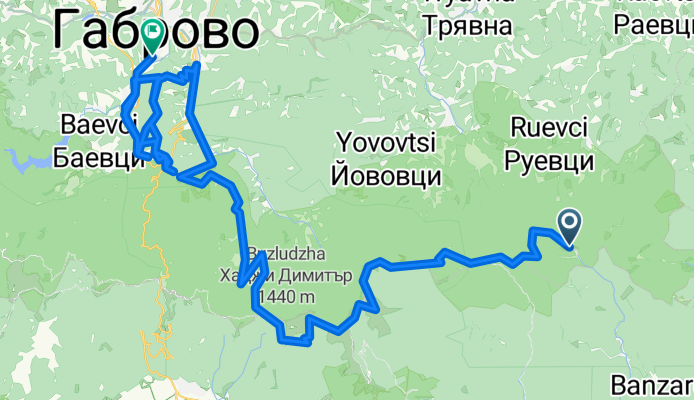 Route from Кръстец