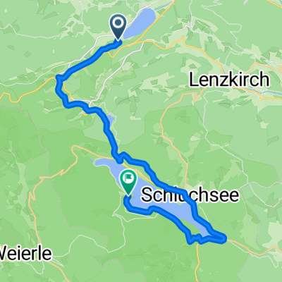 Bruderhalde, Hinterzarten nach Schluchtensteig Schwarzwald, Schluchsee