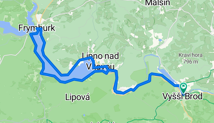 Vyssi brod - Frymburk - Vyssi brod