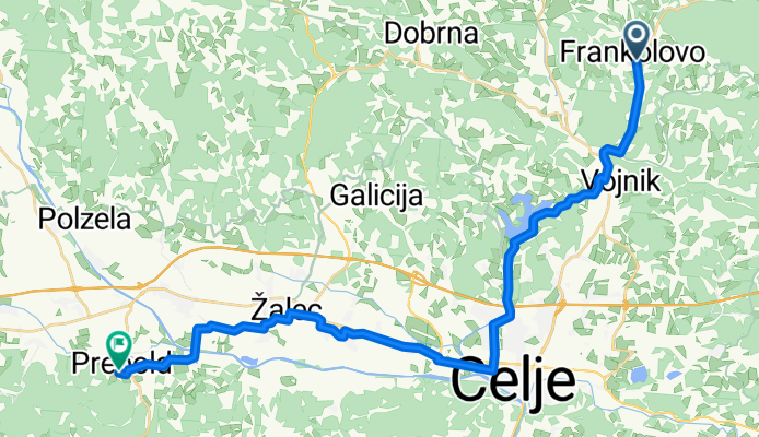 Frankolovo, Frankolovo nach Nad Tovarno, Prebold