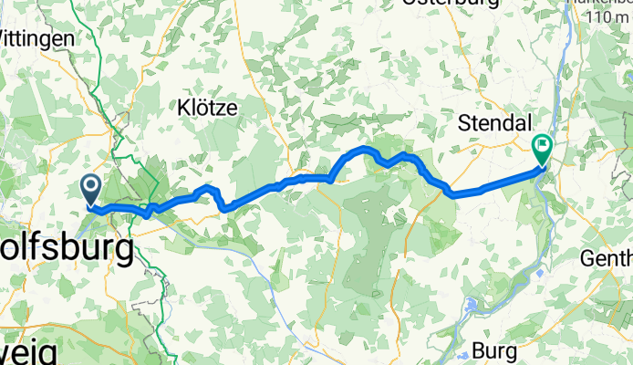 Fricken Garten, Rühen to Lange Straße, Tangermünde