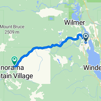 Eighth Ave, Invermere to Toby Creek Rd, East Kootenay