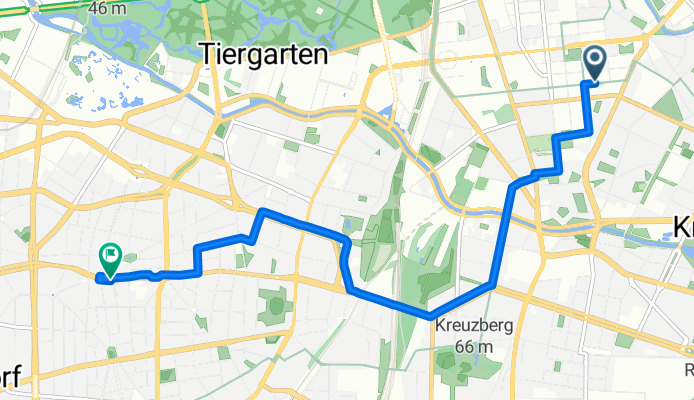 Zimmerstraße, Berlin nach Hohenstaufenstraße, Berlin