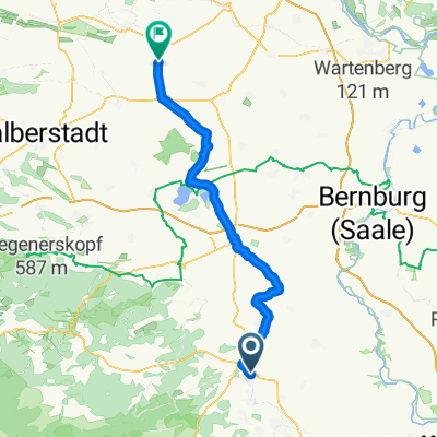 Chausseestraße, Klostermansfeld nach Heerstraße, Oschersleben (Bode)