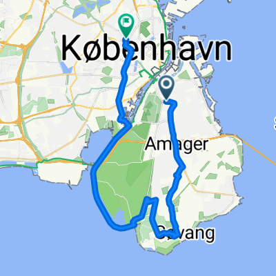 Grønjordsvej, København S to Heinesgade, København N