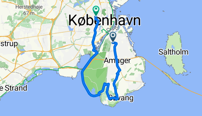 Grønjordsvej, København S to Heinesgade, København N