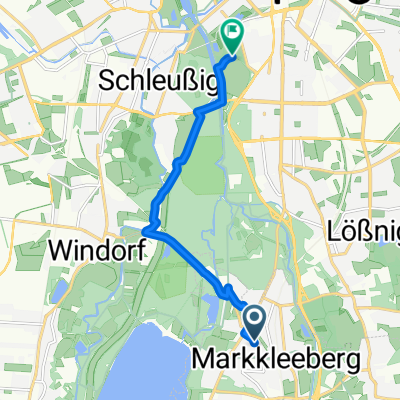 Ring, Markkleeberg nach Karl-Tauchnitz-Straße, Leipzig