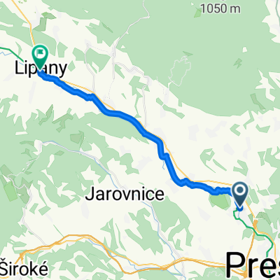 Kanašská, Veľký Šariš až Kuzmányho, Lipany