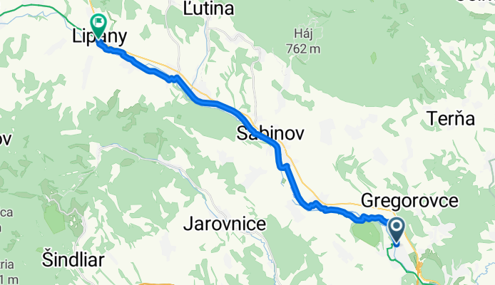 Kanašská, Veľký Šariš až Kuzmányho, Lipany