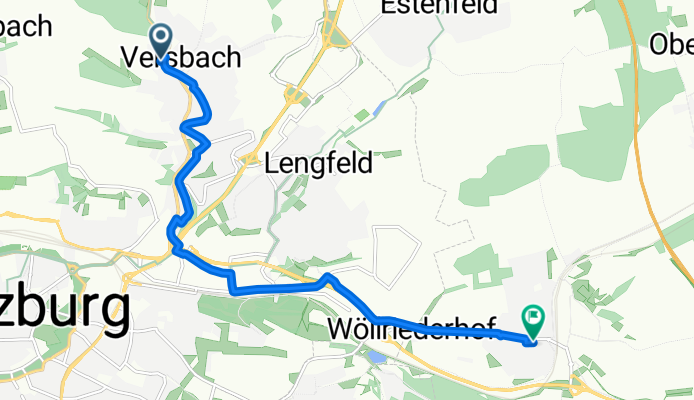 Versbacher Straße nach Röntgenstraße