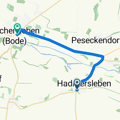 Heerstraße, Oschersleben (Bode) nach Magdeburger Straße, Oschersleben (Bode)