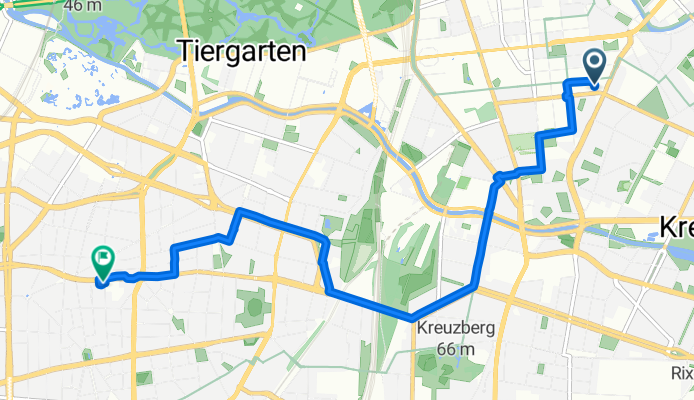 Rudi-Dutschke-Straße, Berlin nach Münchener Straße, Berlin