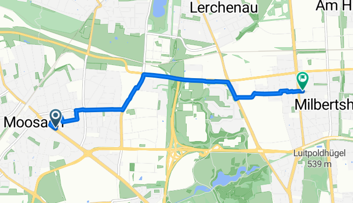 Dachauer Straße nach Milbertshofen-Am Hart