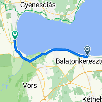 Bernáth Aurél sétány, Balatonmáriafürdő to Balatonpart, Keszthely
