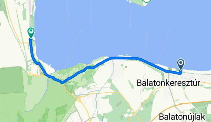 Bernáth Aurél sétány, Balatonmáriafürdő to Balatonpart, Keszthely
