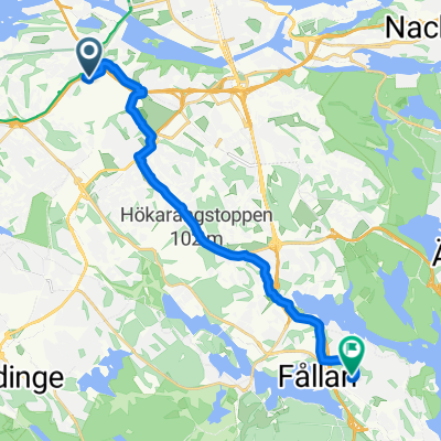 Vretensborgsvägen, Hägersten to Tornslingan, Trångsund