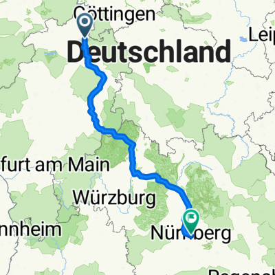 Von Kassel bis Nürnberg