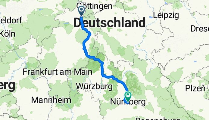 Von Kassel bis Nürnberg