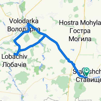 вулиця Сергія Цимбала 13а to вулиця Спортивна