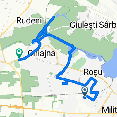 Strada Părăluțelor, București to Strada Eroului, Chiajna