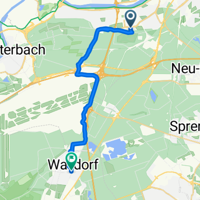 Lyoner Straße, Frankfurt am Main nach Farmstraße, Mörfelden-Walldorf