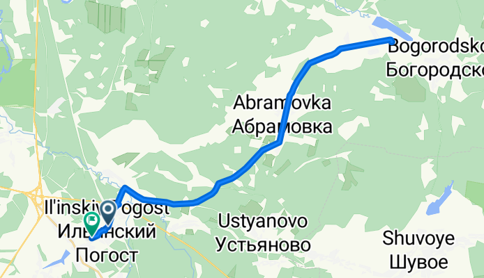 От Базарная улица до Совхозная улица