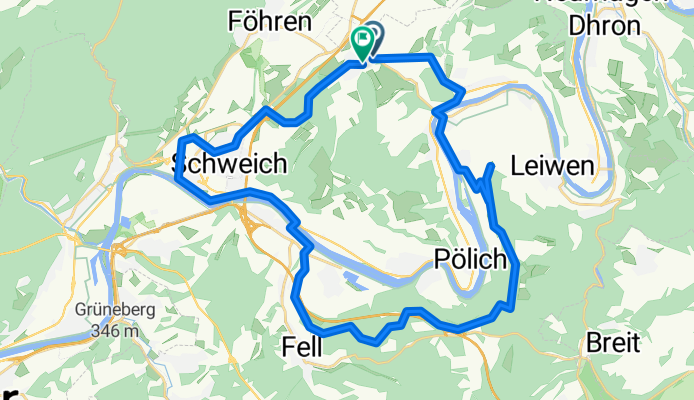 Detzem-Höhenweg-Fastrau-Schweich-