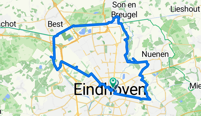 Parklaan to Dommelstraat