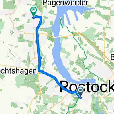 Goetheplatz, Rostock nach Schleswiger Straße, Rostock