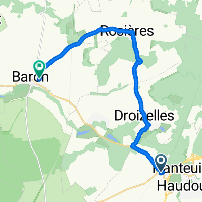 De Nanteuil-le-Haudouin à Rue du Faubourg de Russons Bis