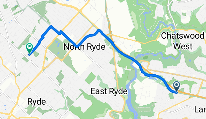 Munro St, Lane Cove West to Quarry Rd, Ryde