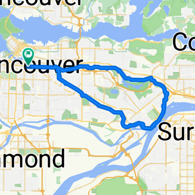 Route in Vancouver