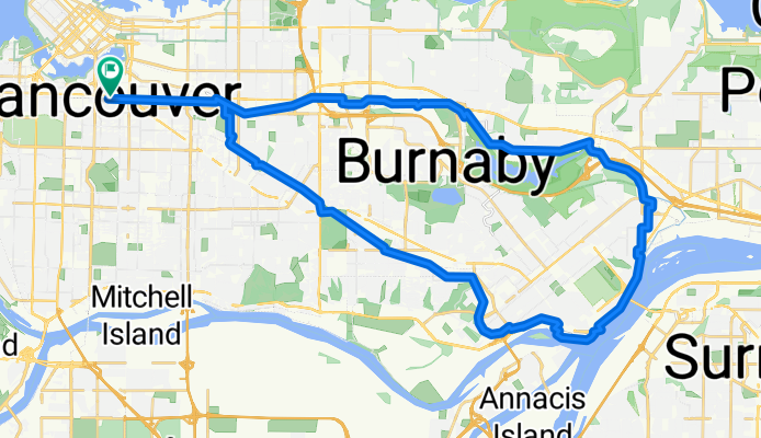 Route in Vancouver