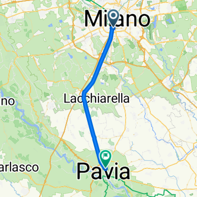 Via Pietro Custodi, Milan to Via Carlo Cattaneo, Pavia
