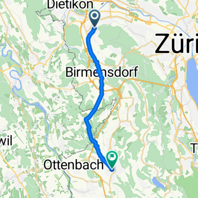 Im Baurenacker, Urdorf nach Betpurstrasse, Affoltern am Albis