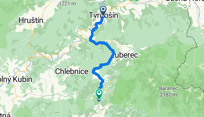 TS- Orav.B. Potok- M.Borové - Kvač.dolina