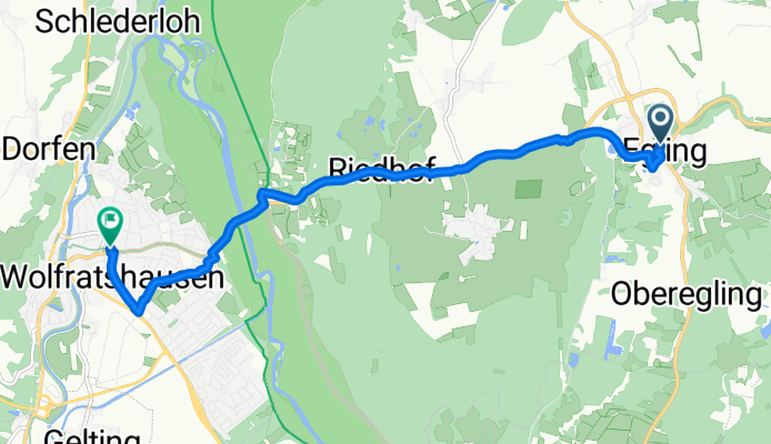 Wolfratshauser Straße, Egling nach Sauerlacher Straße, Wolfratshausen